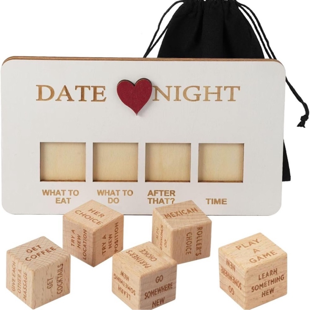 Date Night Wooden Dice Game Set